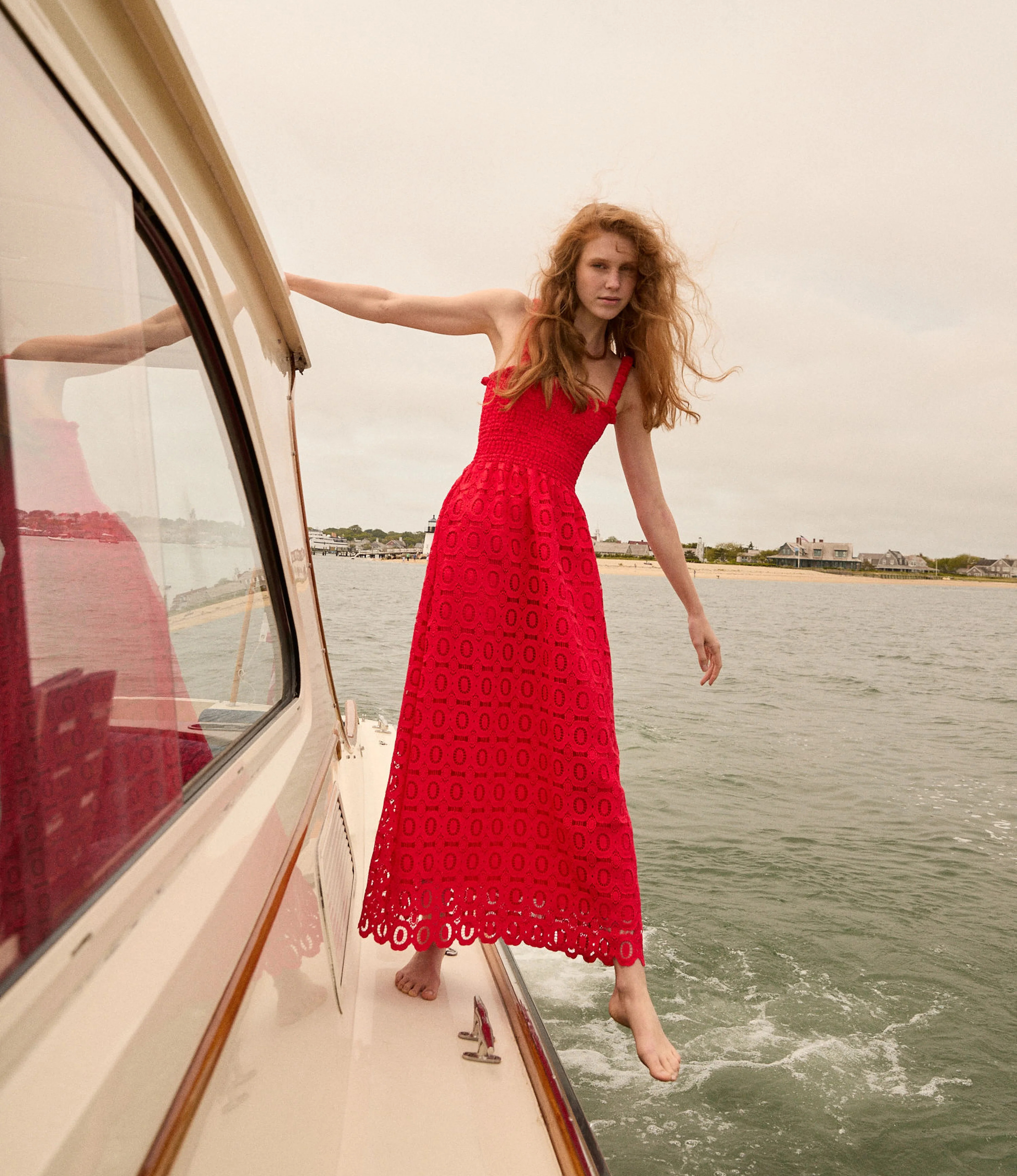 The Anjuli Nap Dress - Poppy Lace | Hill House Home US