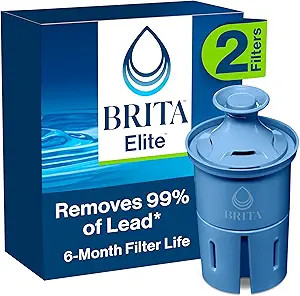 Brita Filter Replacements for Water Pitchers and Dispensers, Elite, NSF Certified to Remove 99% o... | Amazon (US)