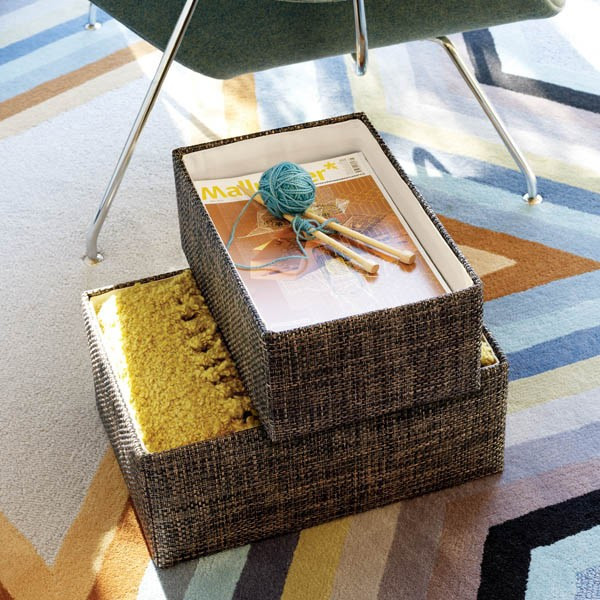 Large Kiva Storage Bin Copper & Mocha | The Container Store