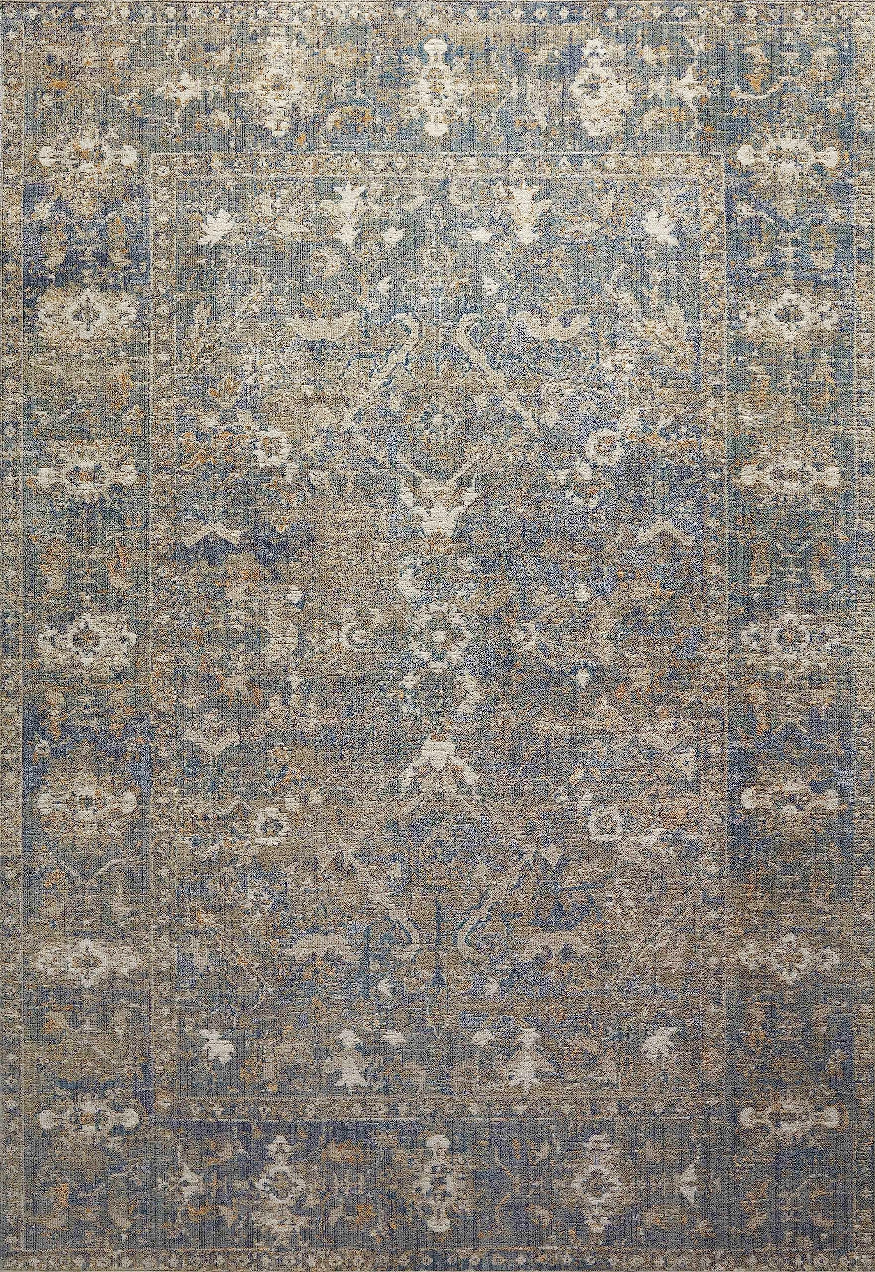 Loloi Chris Loves Julia x Rosemarie Collection ROE-03 Sand/Lagoon 5' x 7'-10" Area Rug | Amazon (US)