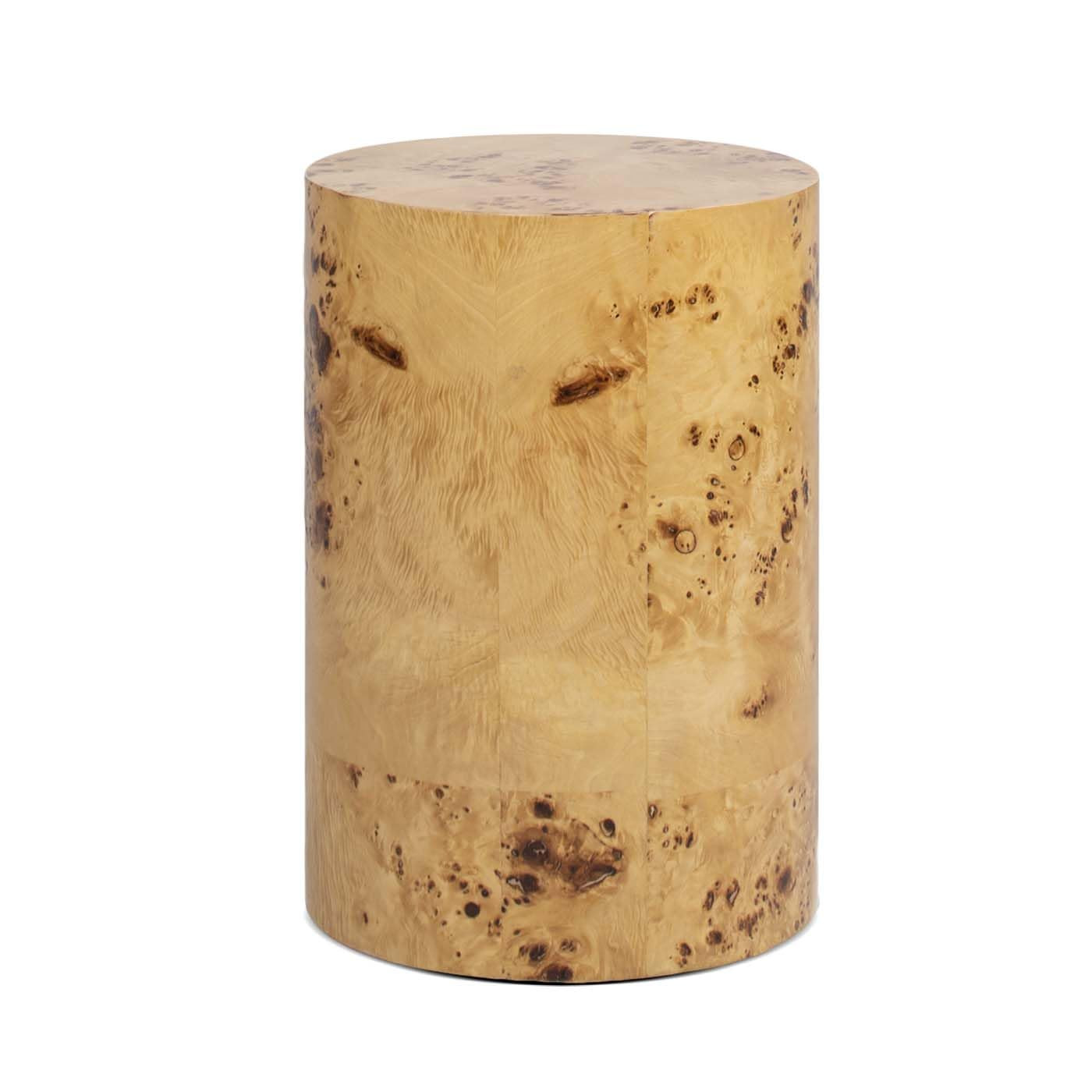 Jennifer Taylor Home Nebula 22" Accent Pillar Side Table, Warm Natural Brown Burl Wood | Amazon (US)