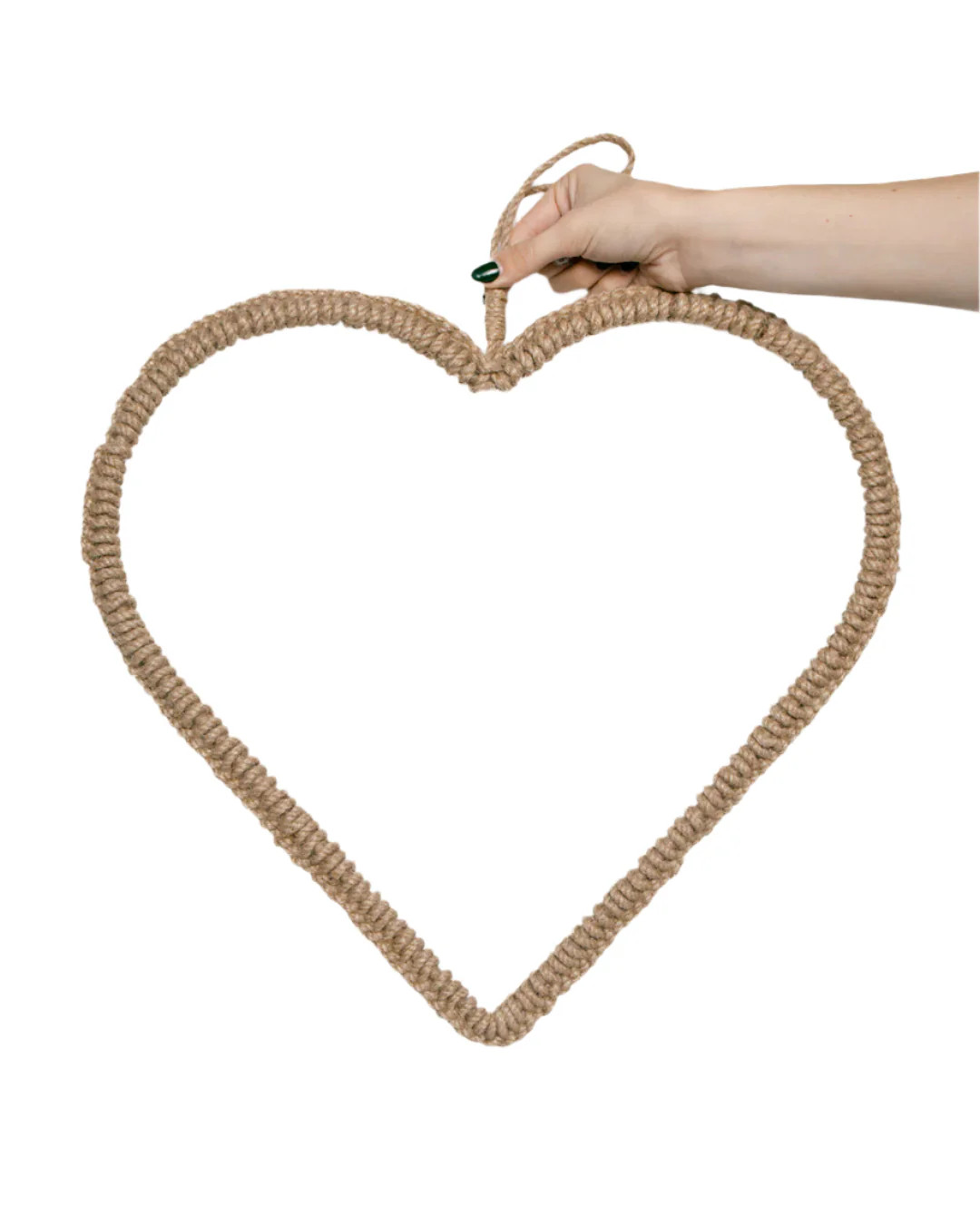 Braided Jute Heart Wreath -Large | Elements by Remedy
