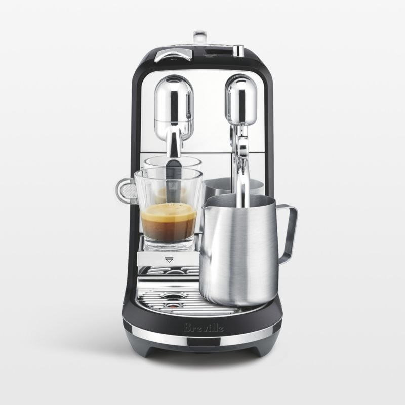 Nespresso by Breville Black Truffle Creatista Pro Espresso Machine + Reviews | Crate & Barrel | Crate & Barrel