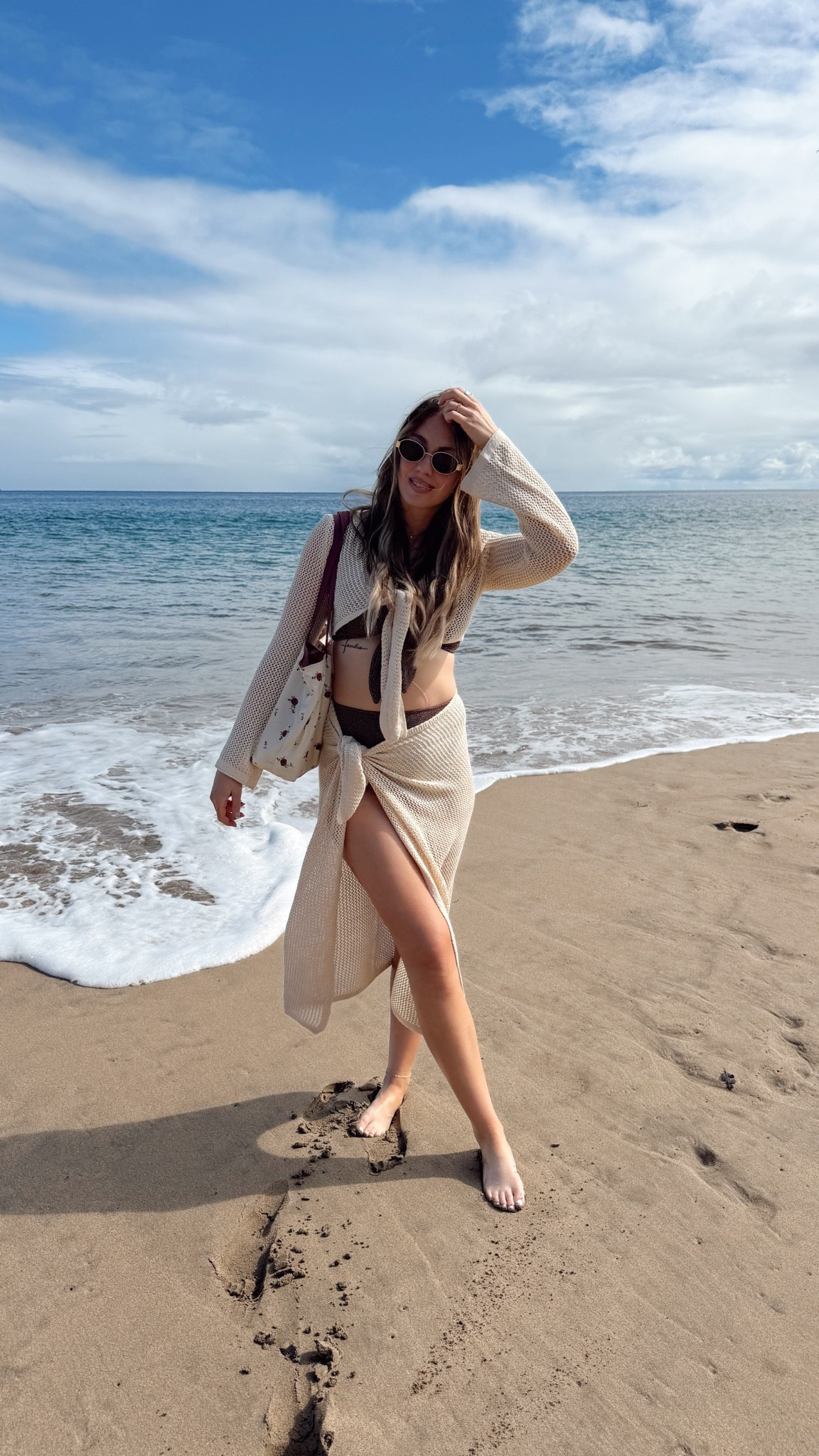Aloha from Hawaii🌺 wearing a medium in the cover up and swimsuit

#LTKTravel #LTKSwim #LTKTall