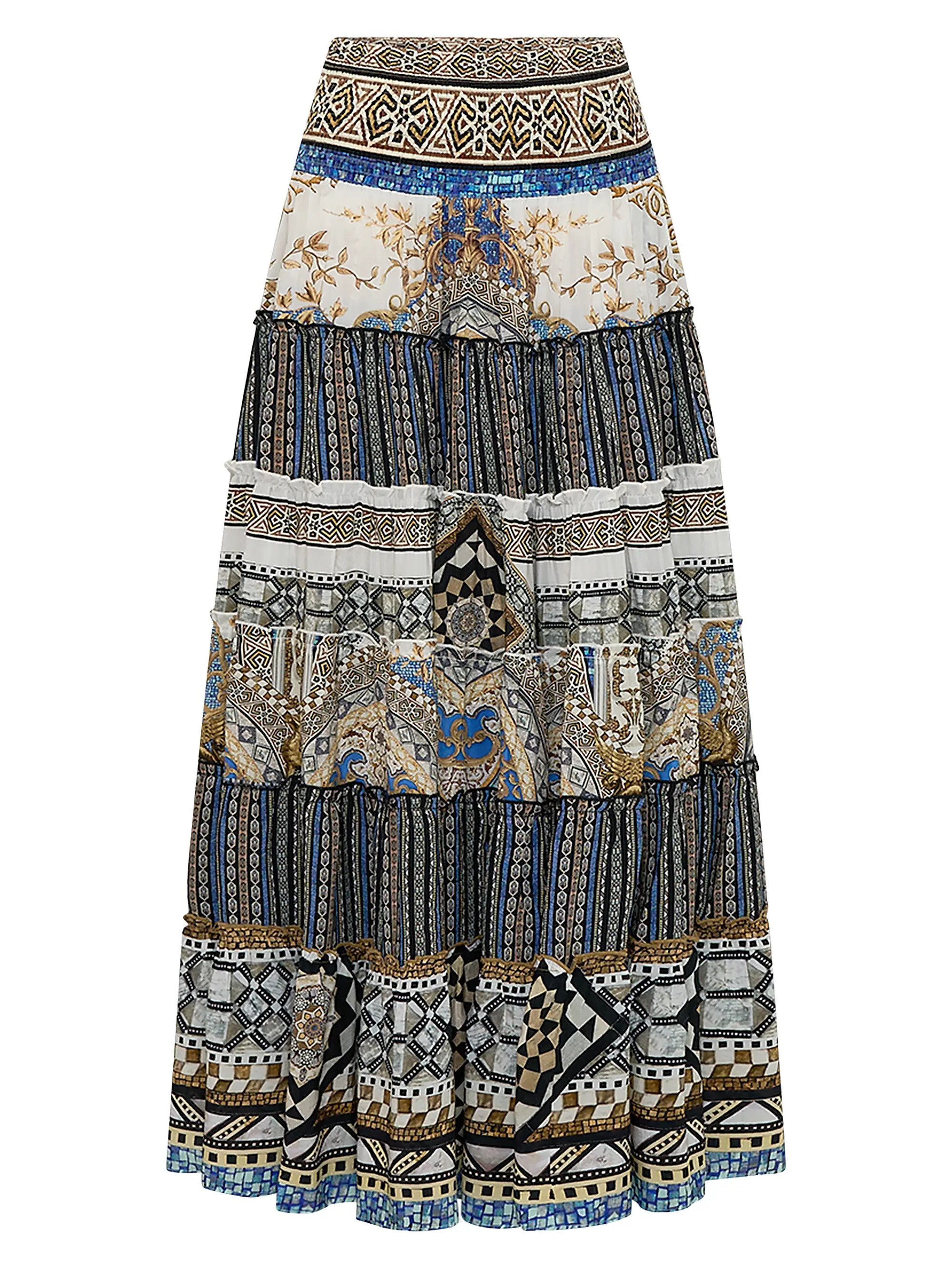 Make Me Your Mosiac Tiered Circle Skirt | Saks Fifth Avenue