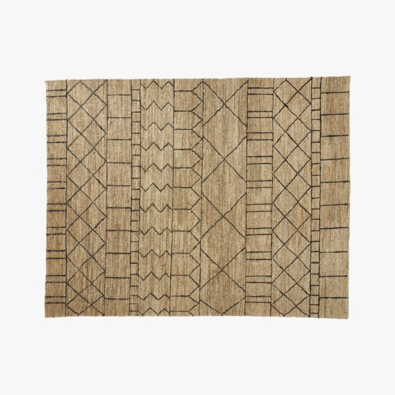 Istana Patterned Jute Rug 8'x10' | CB2 | CB2