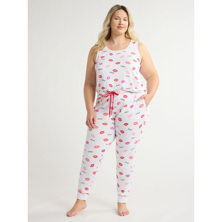 Joyspun Women's and Women’s Plus Hacci Knit Sleep Joggers, Sizes XS to 3X | Walmart (US)