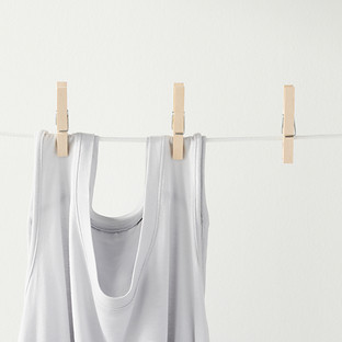 The Container Store® Classic Wooden Clothespins Clips Natural Pkg/25 | The Container Store