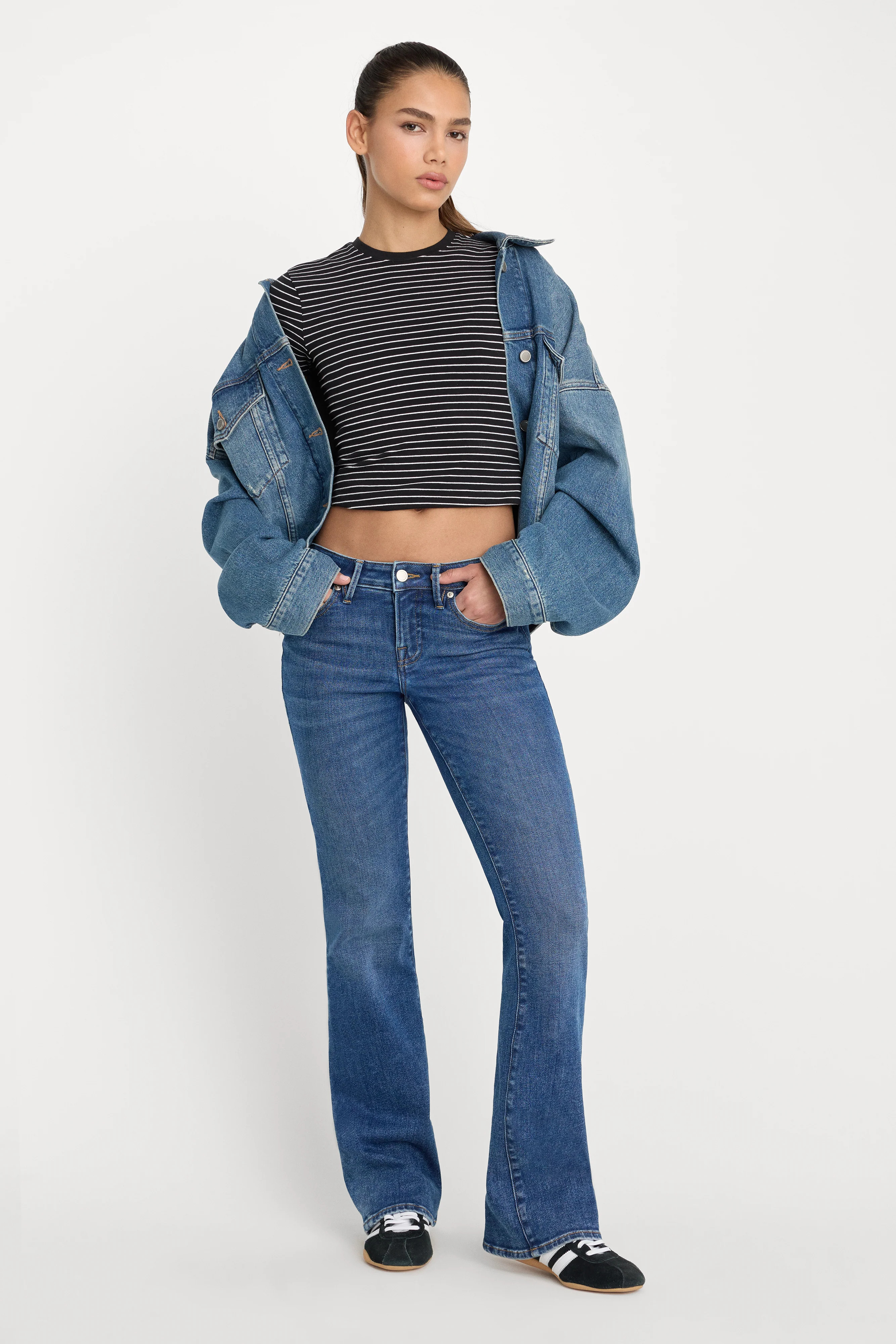 GOOD LOW RISE BOOTCUT JEANS | INDIGO1218 - GOOD AMERICAN | Good American