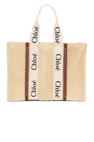 Large Woody Shearling Tote Bag | FWRD 