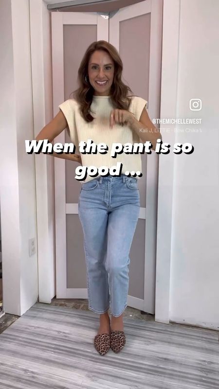 Our fave (top-selling) jeans are on sale!!! When the denim (pant) is so good, you get ALL the styles!!! This high waisted, ankle jean is such a flattering fit!!  I’m getting the medium wash too but this is black, light wash, and the faux leather pant version! They have stretch and are all so comfy! I’m wearing a 24 or 25 short in all! 

#LTKSaleAlert #LTKFindsUnder100 #LTKVideo