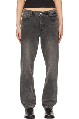 FRAME - Grey 'Le Slouch' Jeans | SSENSE