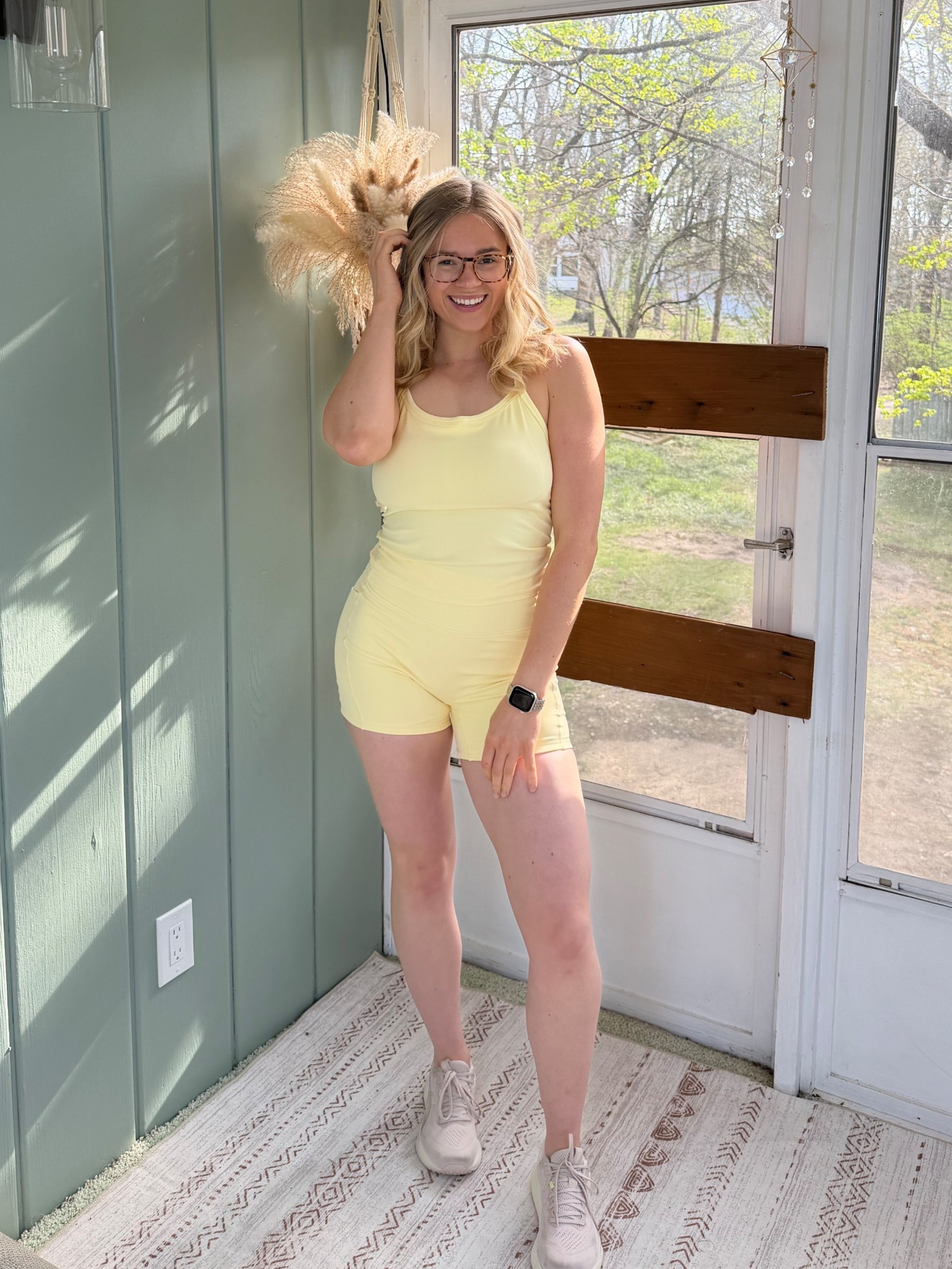 This butter yellow two- piece workout set is everything ⭐️💛🌻🌼🍋🍯🔆
Wearing a size medium 

High Waisted Biker Shorts with Pockets Built in bra Racerback Tank Tops

#workoutsets #workoutclothes #bikershorts #workouttank 

#LTKfitnessgoals