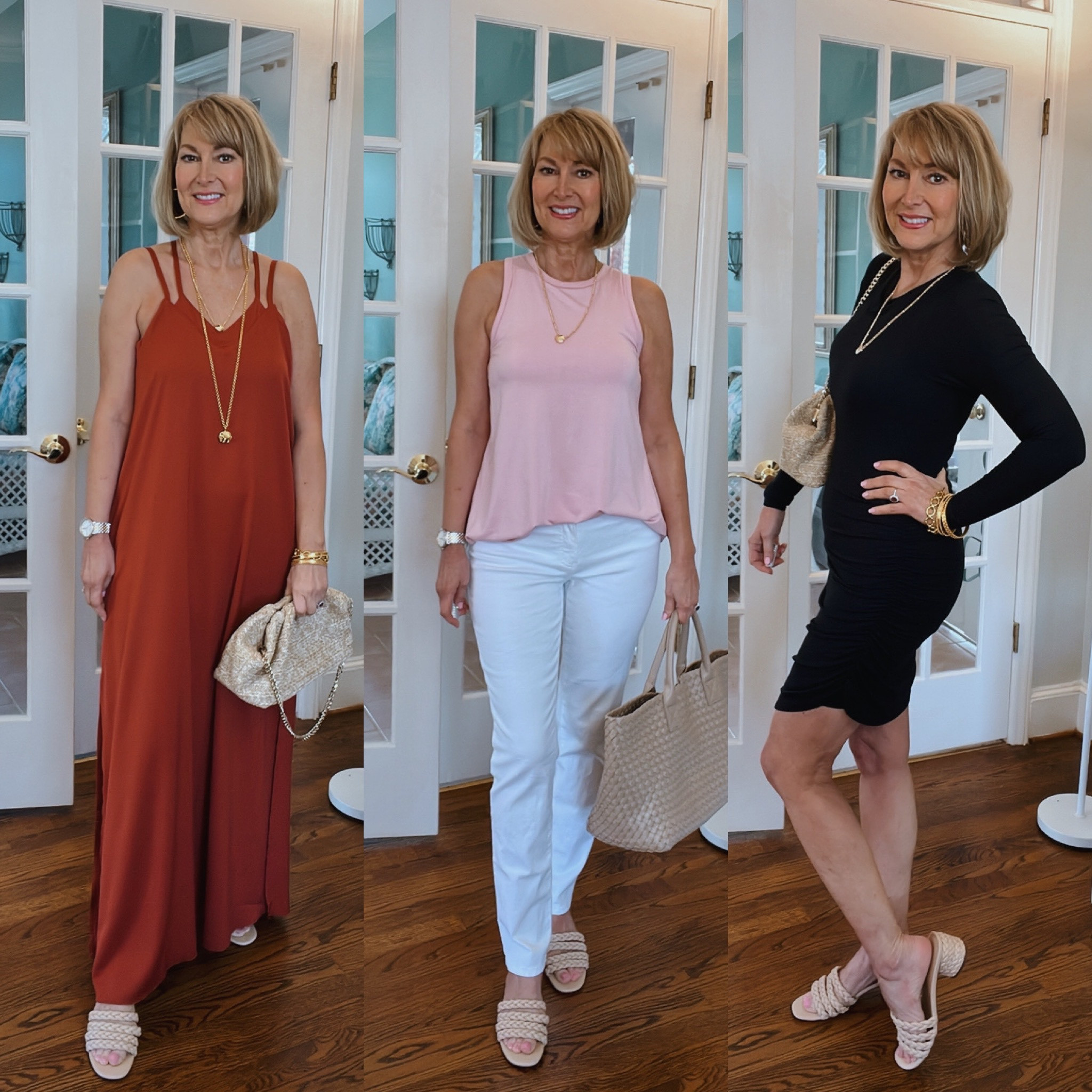 Shebird is reinventing the way women get dressed with their built in solutions! This maxi dress,  racerback tank and black shape wear dress all have built in bras! So comfortable and flattering and offer the support of an underwire bra without the discomfort of one. Use my code “Carla15” at checkout for 15% off.
Resort wear, vacation outfits
#shebird #shebirdpartner

#LTKFind #LTKtravel #LTKsalealert