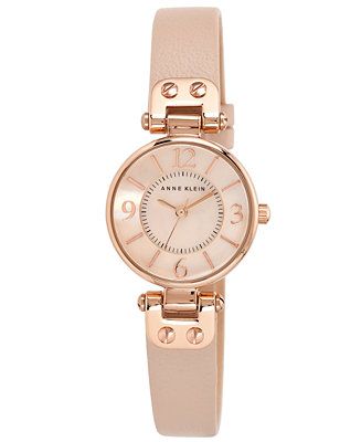 Women's Blush Leather Strap Watch 26mm 10-9442 RGLP | Macys (US)