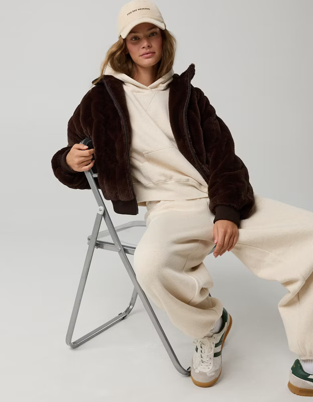 OFFLINE By Aerie Fur Full Zip Jacket | Aerie