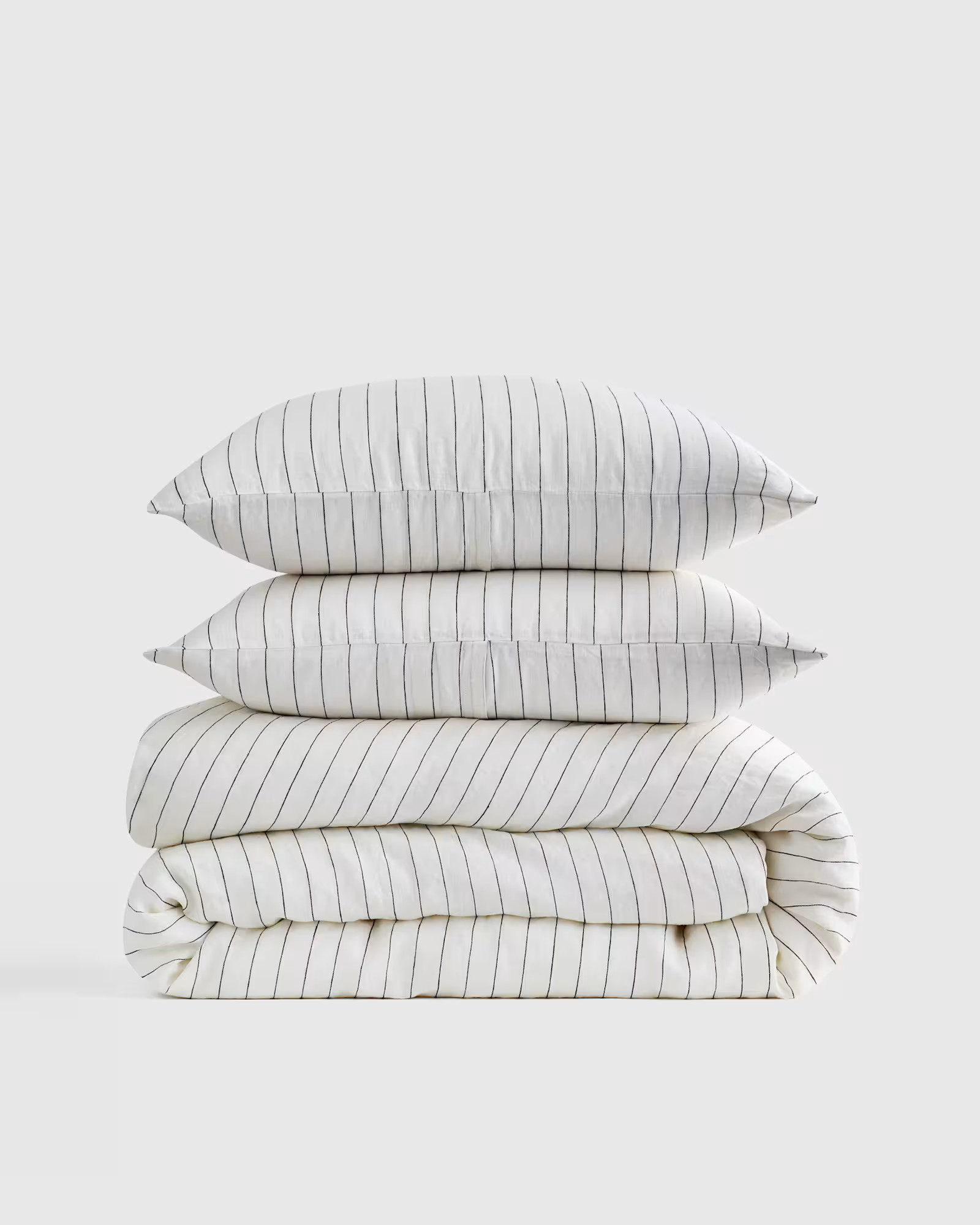 European Linen Stripe Duvet Cover Set | Quince