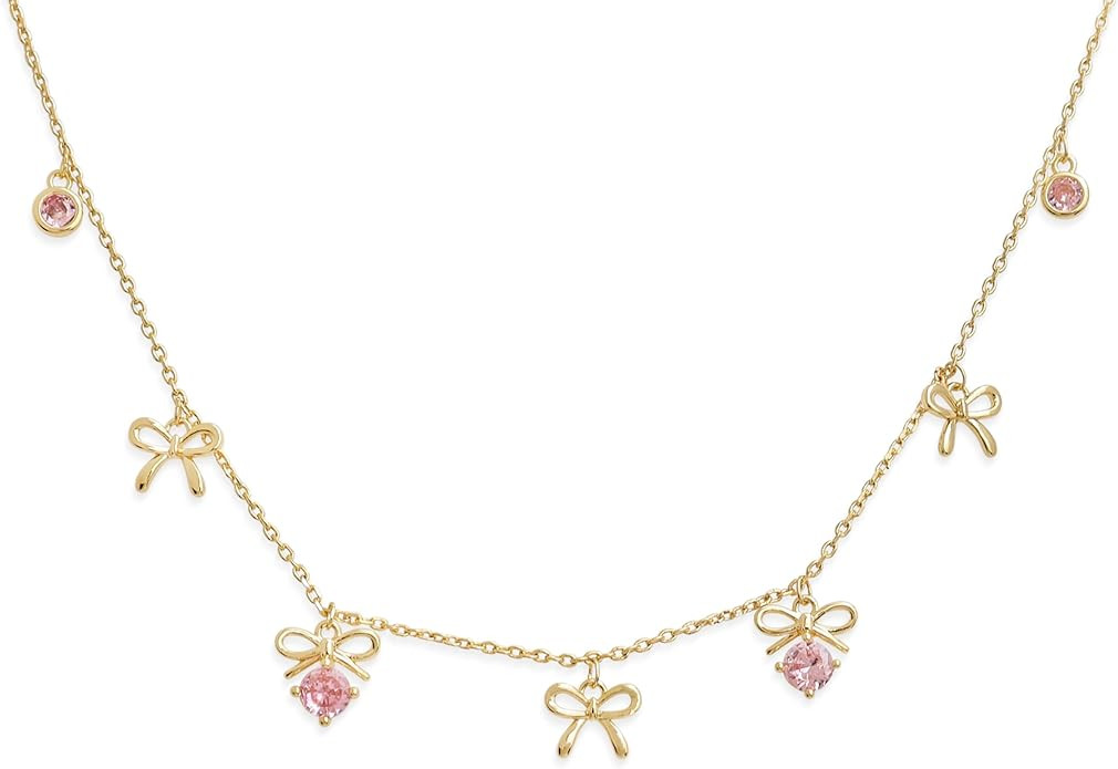 Sonateomber Dainty Gold Charm Choker Necklaces for Women, Square Emerald Heart Bow Cross Pendant ... | Amazon (US)