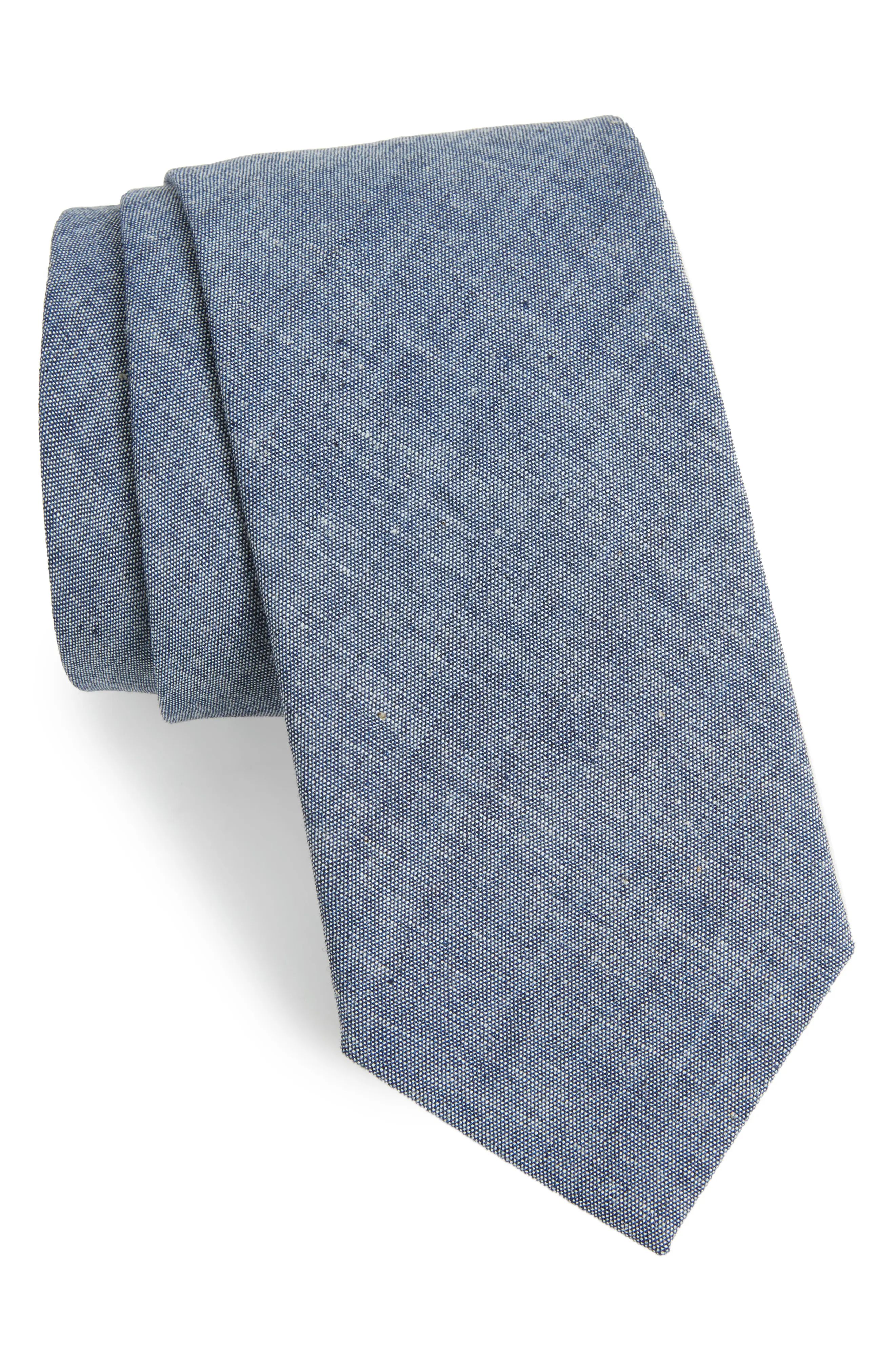 Chambray Cotton Tie | Nordstrom