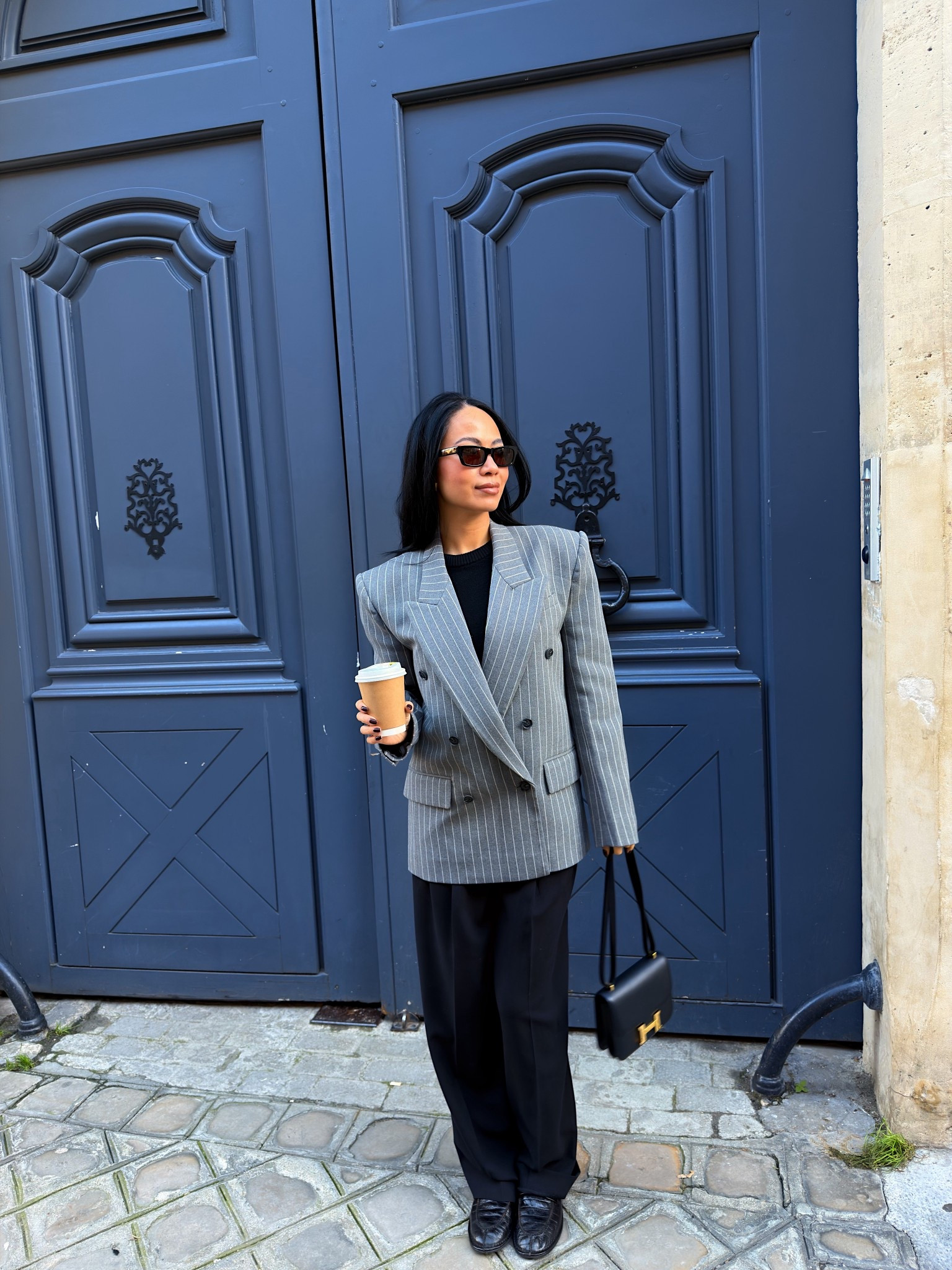 Power pin stripe blazer 

#LTKootd #LTKgrwm #LTKWorkwear