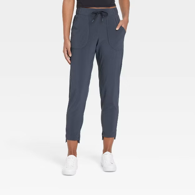 Women's Tapered Stretch Woven Pants - All in Motion™ | Target