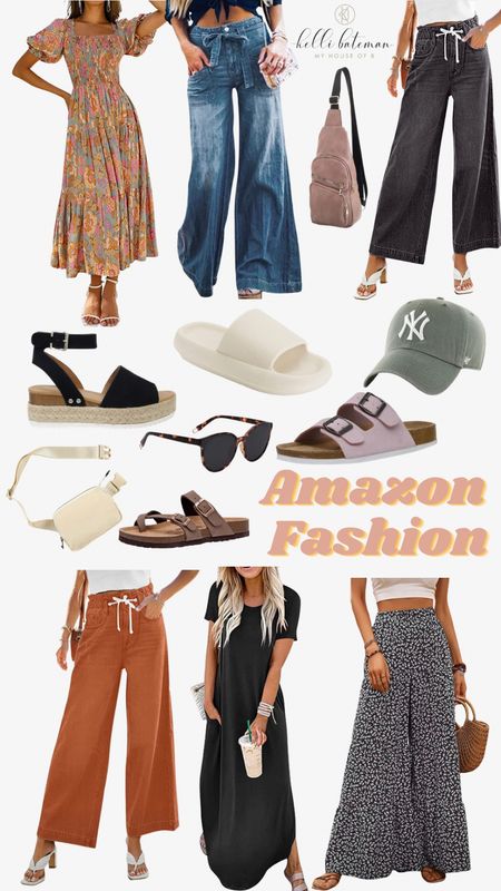 Amazon Summer Fashion: Flowy Pants, wide leg pants, sunglasses, sandals, belt bags, cross body bags, baseball cap. 


#LTKstyletip #LTKSeasonal #LTKFind