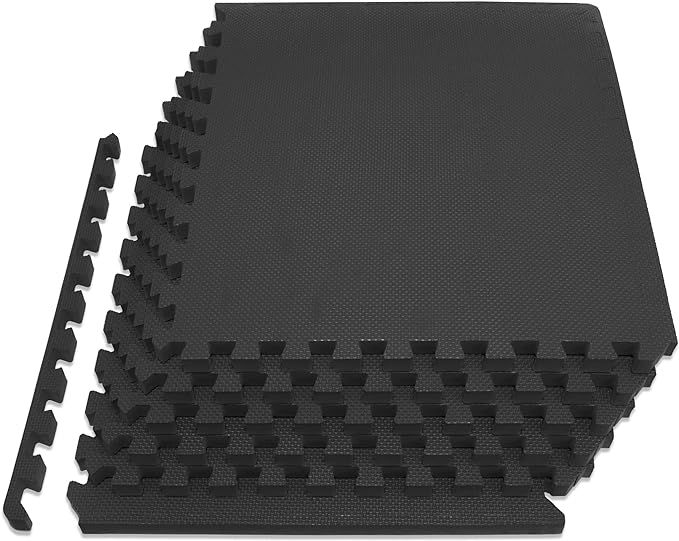 ProsourceFit Extra Thick Puzzle Exercise Mat 1”, EVA Foam Interlocking Tiles for Protective, Cu... | Amazon (US)