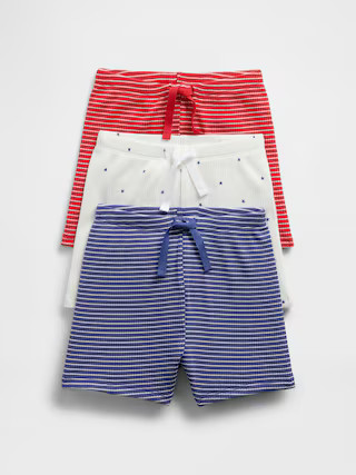 Baby First Favorites TinyRib Pull-On Shorts (3-Pack) | Gap (US)