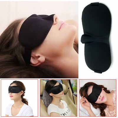 3D Luxury 100% Satin Silk Eye Mask Blindfold Relax Sleep and Travel Soft Sponge 5060401356293 | e... | eBay US