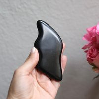 Bian Stone Gua Sha Curved Black Facial Massage Tool For Relaxation & Beauty Skincare Gift | Etsy (US)
