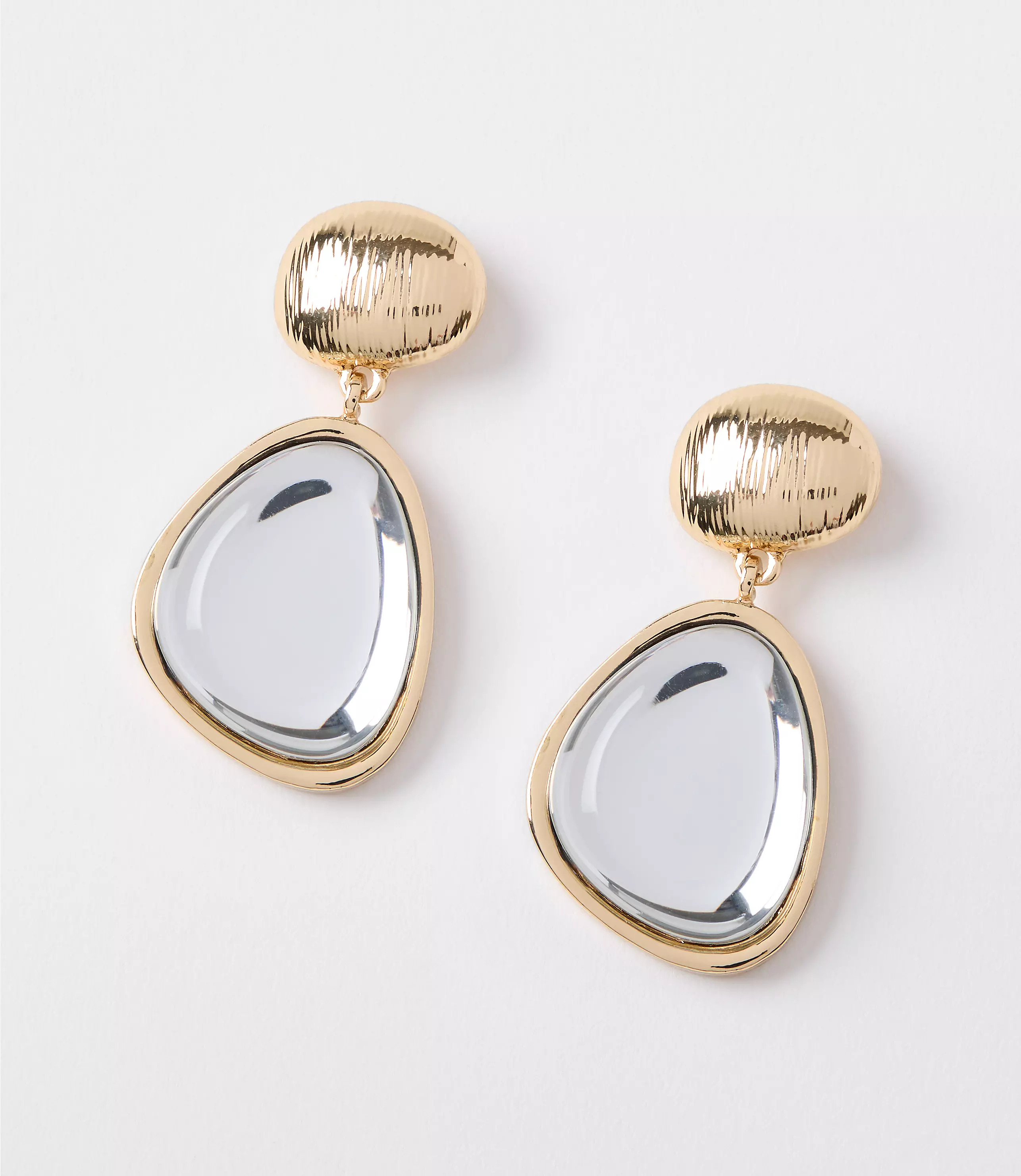 Crystal Mixed Metal Statement Earrings | LOFT