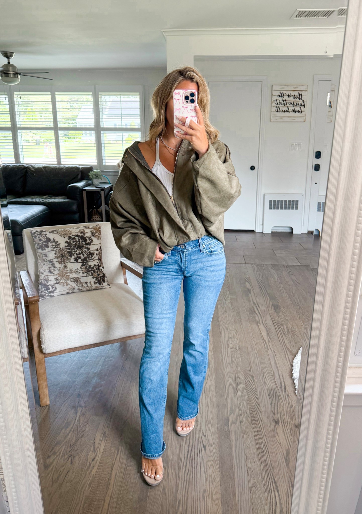 Amazon bomber jacket hunter green army green cardigan fall sweaters