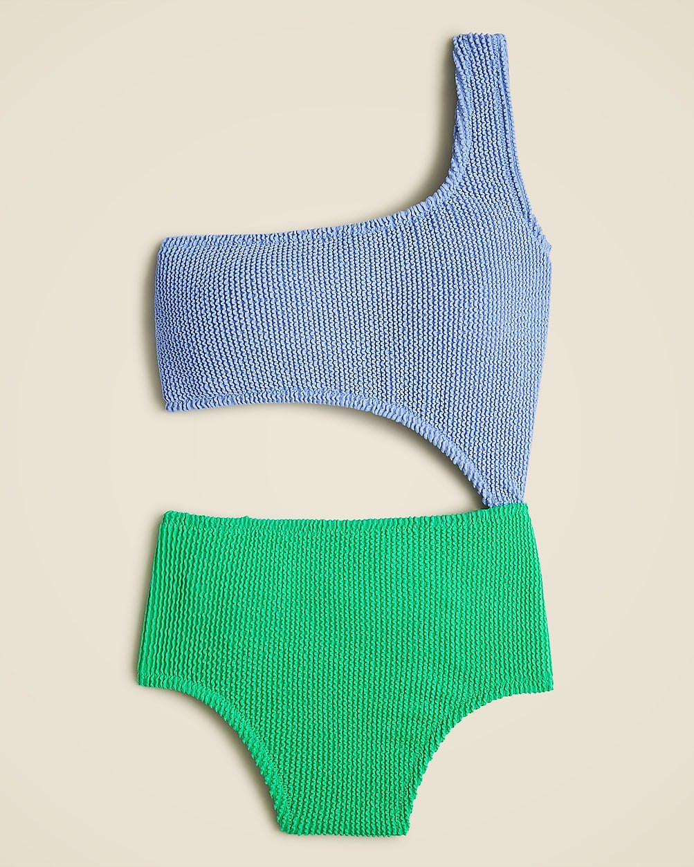 Textured one-piece swimsuit with cutouts | J. Crew US
