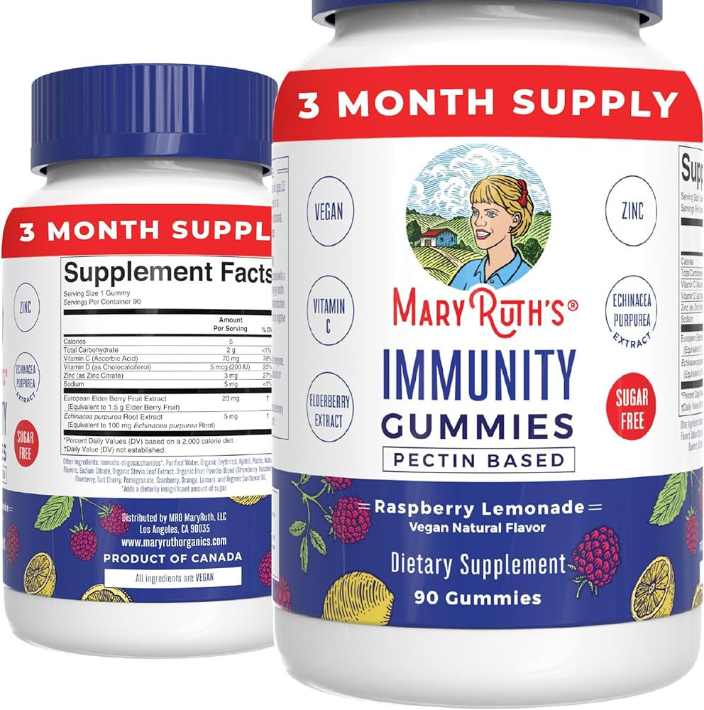 MaryRuth's Immunity Gummy | 5-in-1 Blend of Zinc | Elderberry | Vitamin C & D & Echinacea for Kid... | Amazon (US)