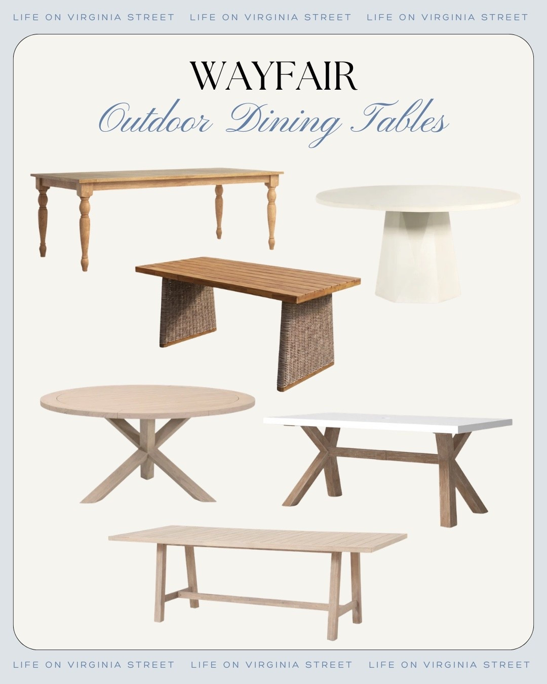 Wayfair outdoor dining tables🙌🏻🙌🏻

#LTKSeasonal #LTKHome