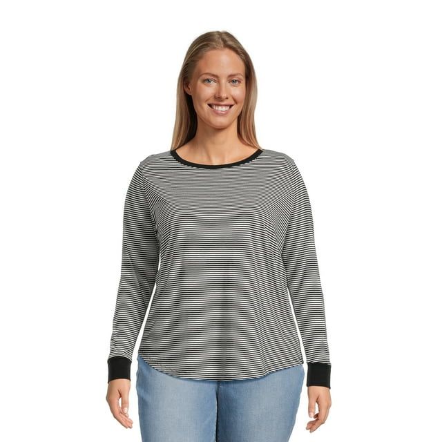 Terra & Sky Women's Plus Size Long Sleeve T-Shirt | Walmart (US)