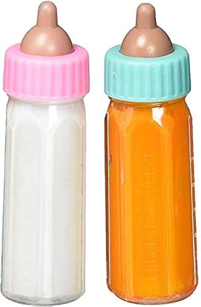 JA-RU Magic Baby Doll Bottles Milk Bottle and Juice Bottle, Great Baby Doll Accessories. Set with... | Amazon (US)