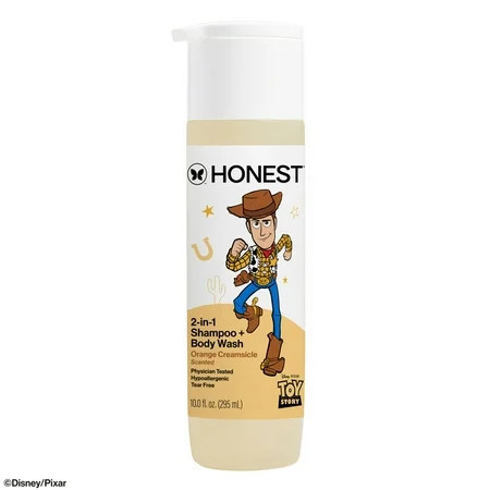 The Honest Company Disney Pixar Toy Story 2-in-1 Shampoo and Body Wash, Orange Creamsicle, 12 fl oz | Walmart (US)