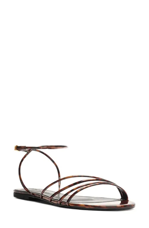 Schutz Inez Ankle Strap Sandal in Brown at Nordstrom, Size 6 | Nordstrom