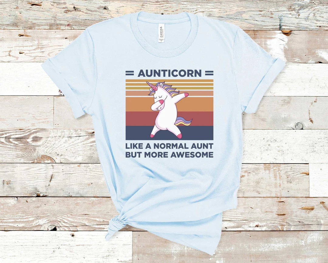 Aunticorn T-shirt, New Auntie Gift, Super Aunt Tee - Etsy Netherlands | Etsy (US)