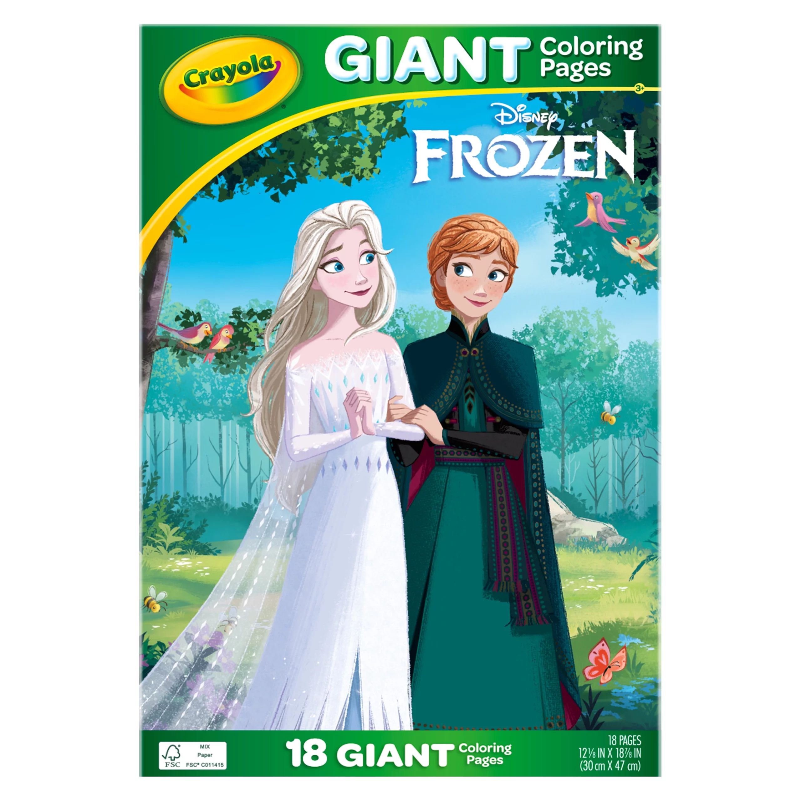 Crayola Frozen Giant Coloring Pages, 18 Coloring Pages, Gift for Kids | Walmart (US)