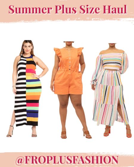 Here’s three plus size summer outfits I recently purchased. They’re all true to size and fit my body great. 
My size: 14/16 

#LTKcurves #LTKunder50 #LTKunder100