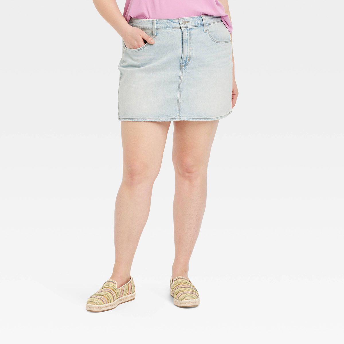 Women's Denim Mini Skirt - Universal Thread™ Light Wash | Target