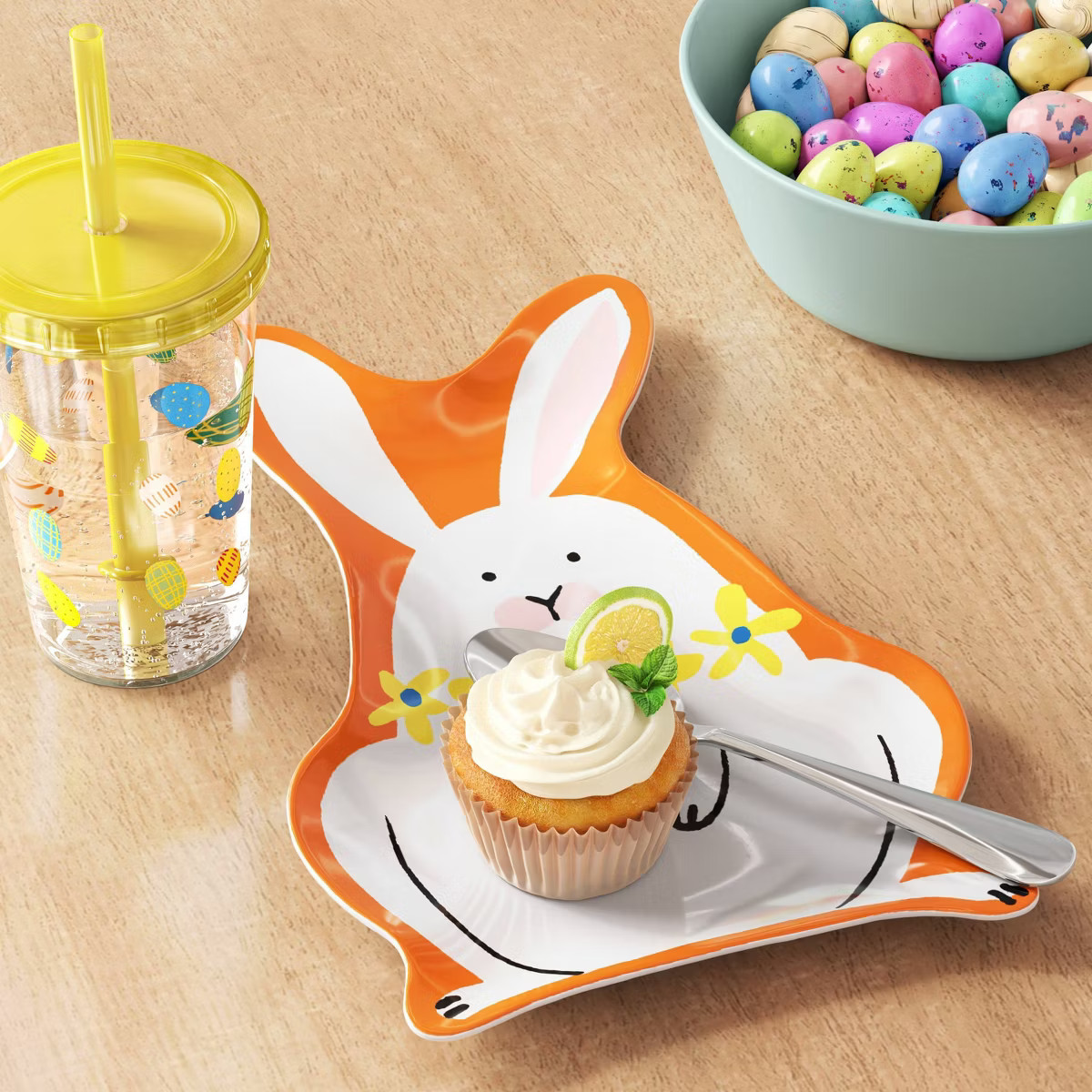 6.75" Figural Bunny Appetizer Plate White - Room Essentials™ | Target