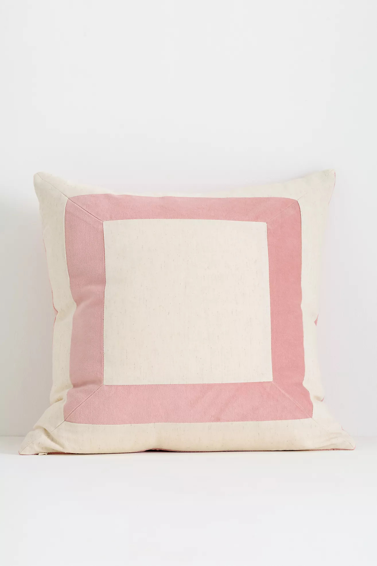 Cotton Velvet Frame Pillow | Anthropologie (US)