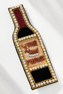 Large Beaded Icon Brooch | Anthropologie (US)