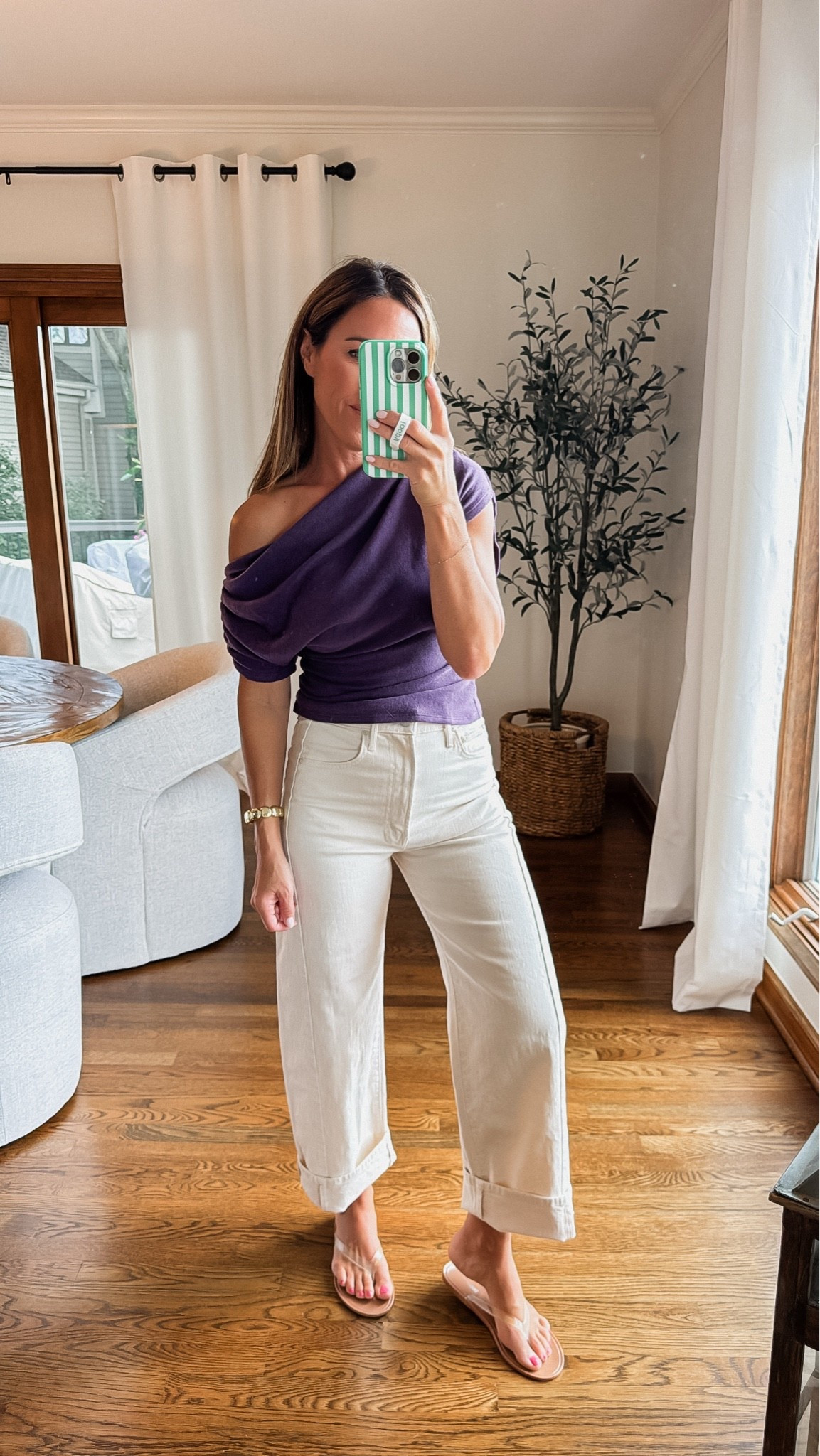BRB… obsessing over this purple color way 😍😍
XS
Jeans are the ankle length, true size 25. I rolled them here

#LTKootd #LTKOver40 #LTKSeasonal