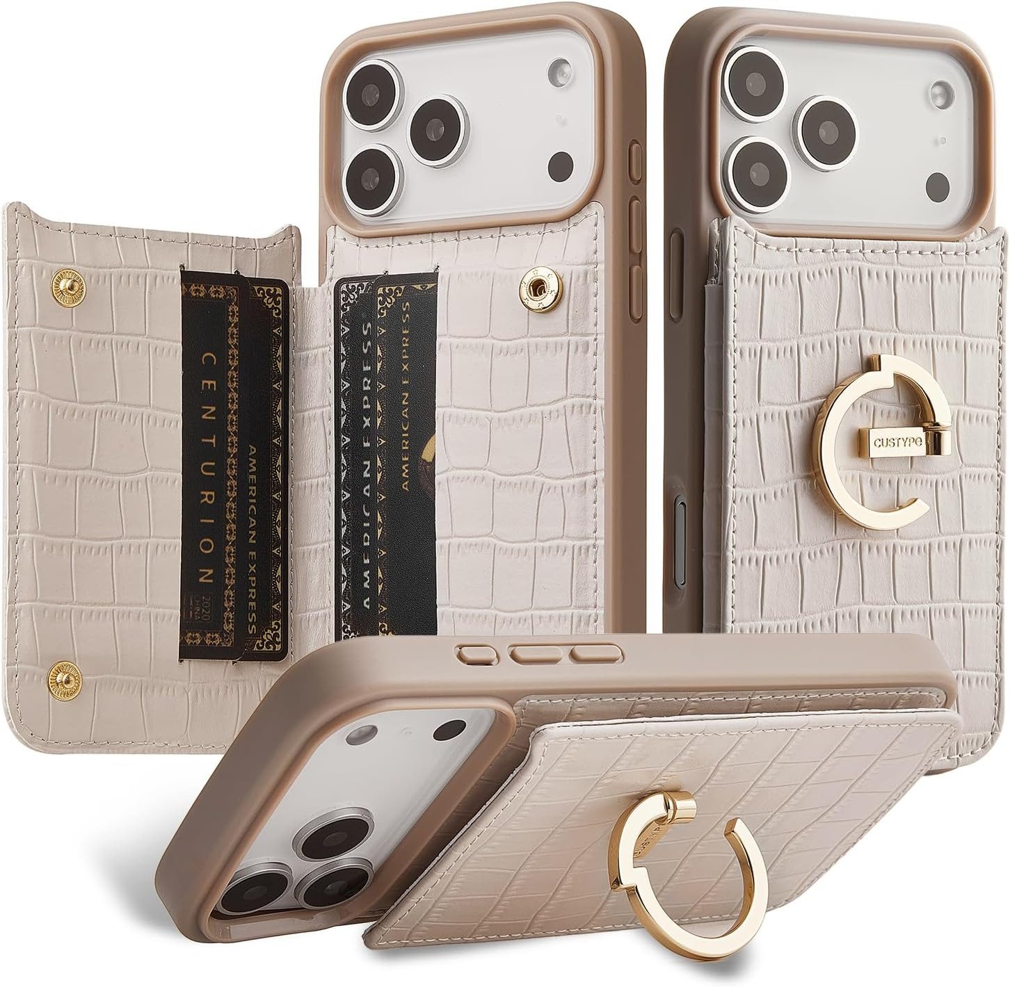 CUSTYPE Wallet Case for iPhone 18 Pro Max (6.9") Card Holder and Ring Stand | Amazon (US)