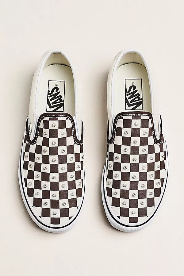 Classic Slip-On Rhinestone Checkerboard Sneakers | Anthropologie (US)