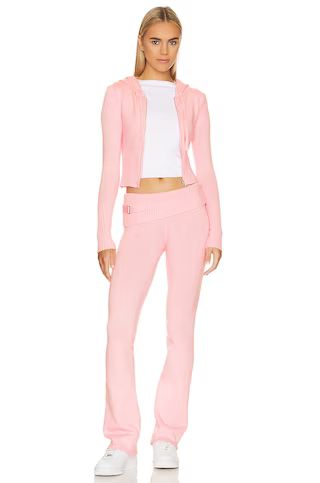 Frankies Bikinis Aimee Fluffy Hoodie in Valentine Pink from Revolve.com | Revolve Clothing (Global)